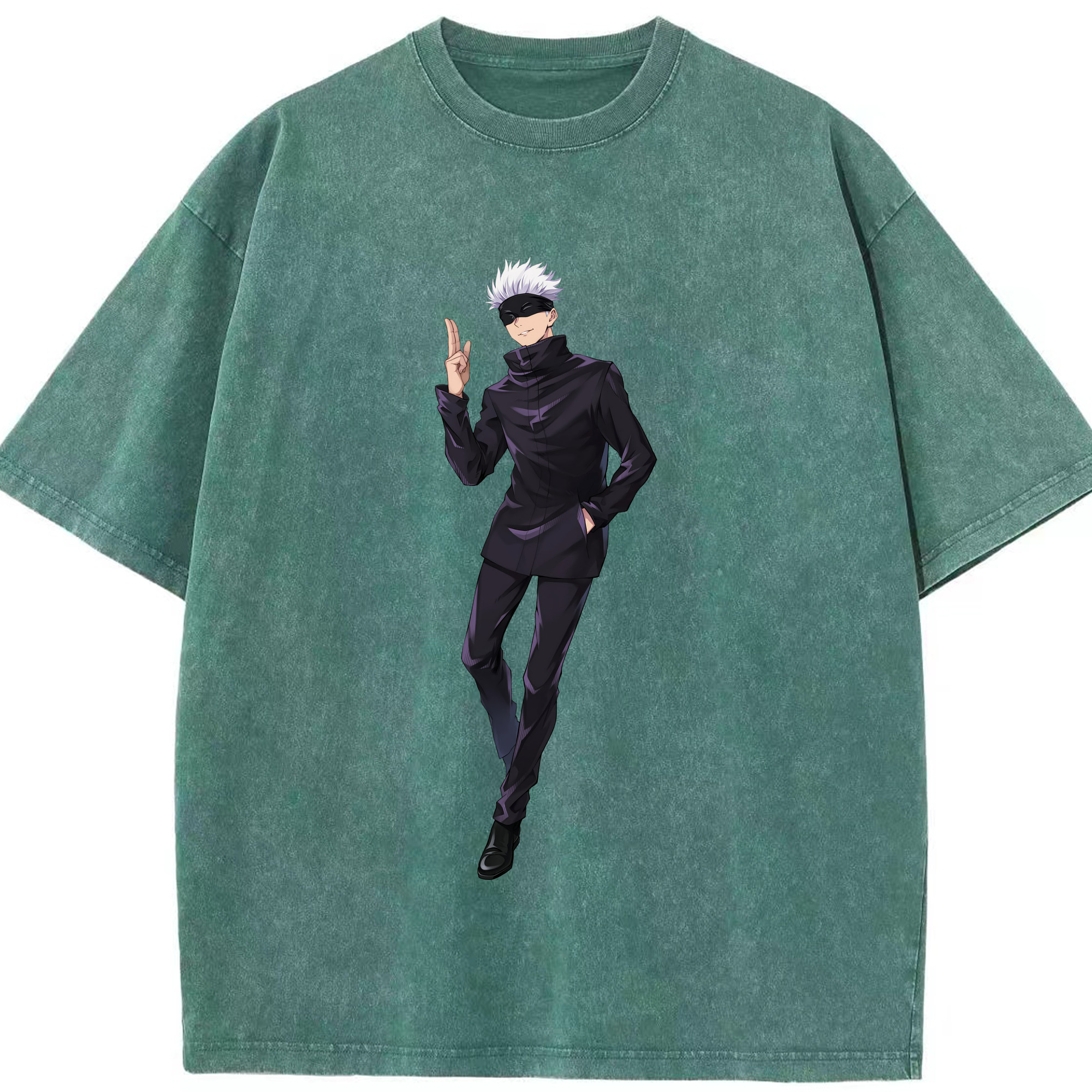 （画像用） 呪術廻戦 Jujutsu Kaisen 綿100% ヴィンテージ風 半袖Tシャツ（フロントプリント）